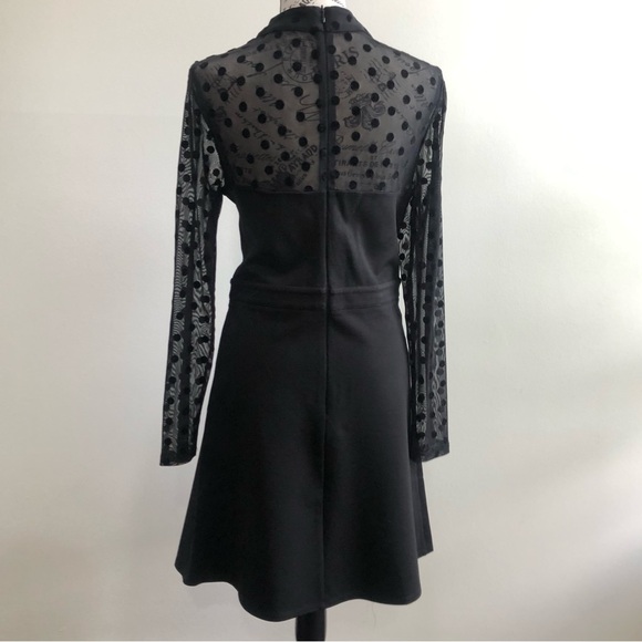 French Connection Leah Mesh Dot Dress - Picture 5 of 7